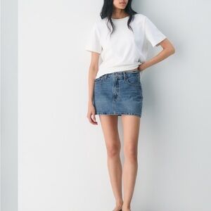 Aritzia Blue Denim Mini Skirt